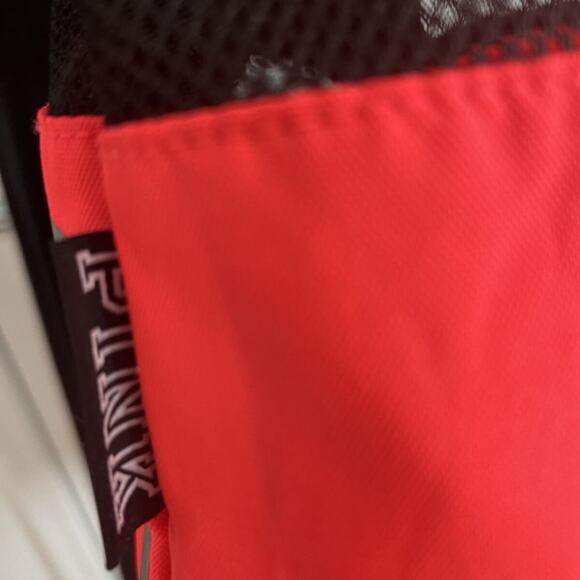 Victorias Secret PINK Tote Bag/Pool Bag Bright Orange Black Mesh Dual Handle - Picture 6 of 12